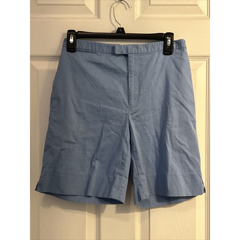 VTG Ralph Lauren Sport Shorts Womens Size 4 Casual Blue Bermuda Lightweight